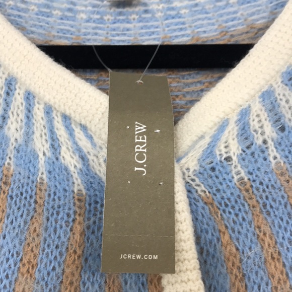 NWT J.CREW Fair Isle cardigan sweater in brushed yarn - Picture 9 of 12